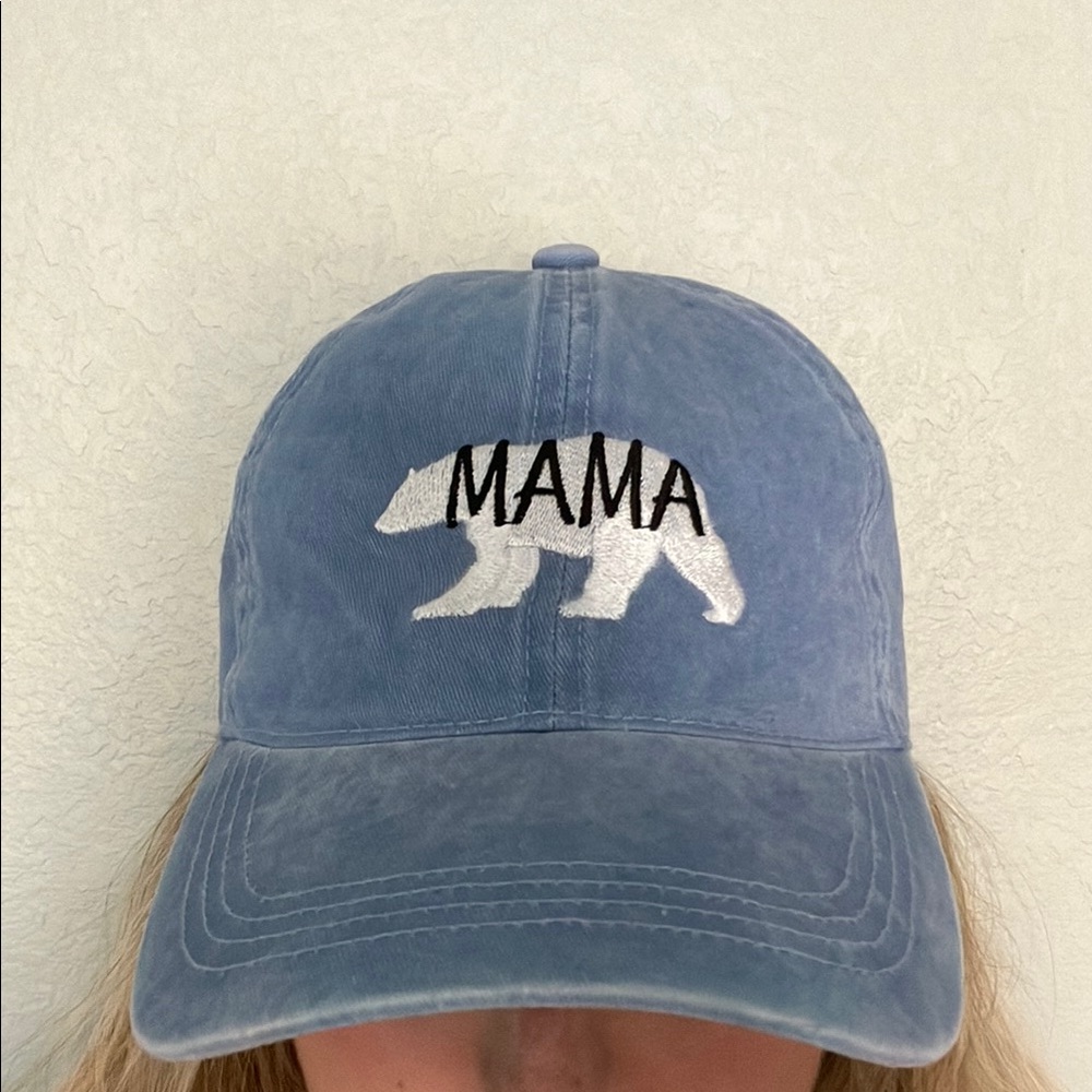 David and Young Blue 'Mama' Bear Cap